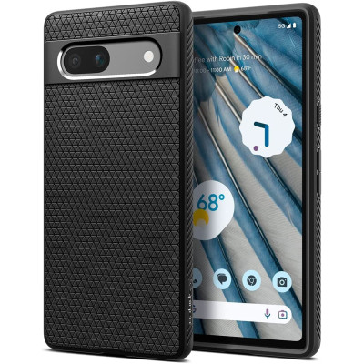 Spigen Θήκη Σιλικόνης Liquid Air - Google Pixel 7a - Matte Black (ACS05815)