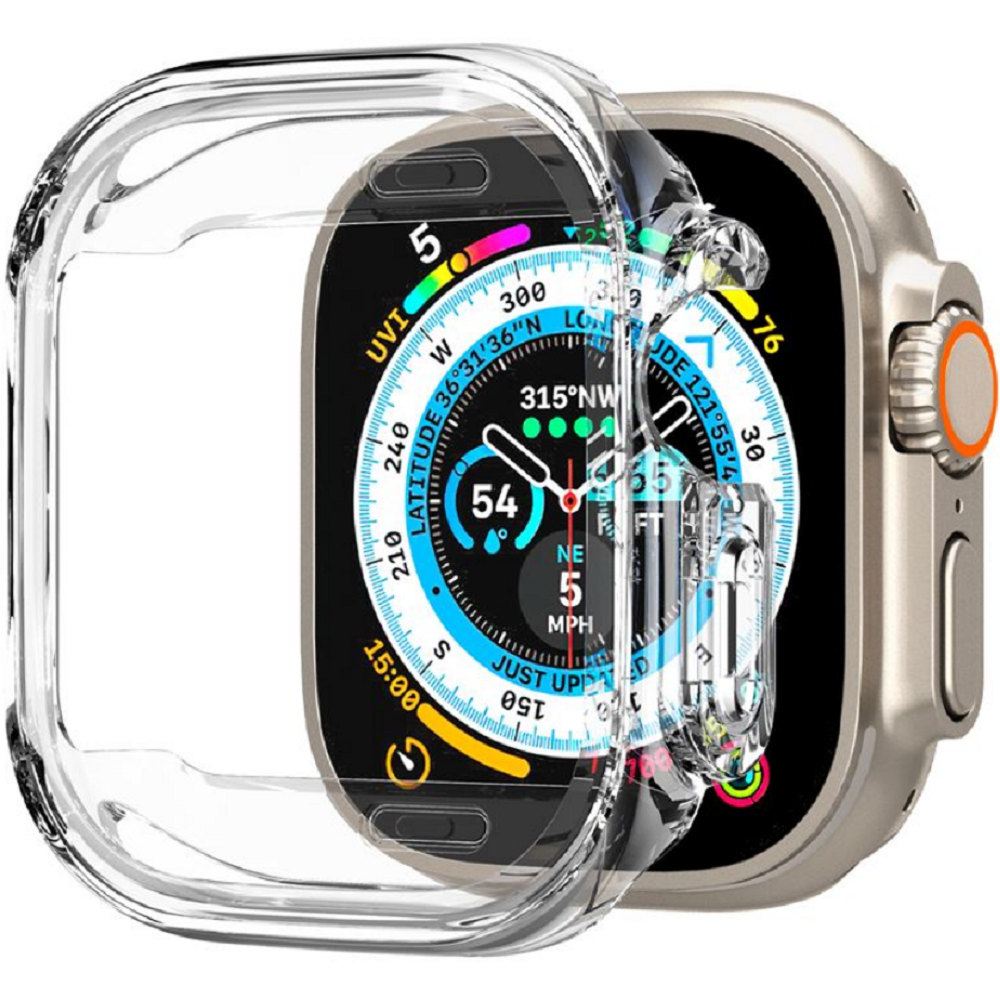 Spigen Θήκη Ultra Hybrid Apple Watch Ultra 3 / Ultra 2 / Ultra 1 49mm - Crystal Clear (ACS05459)