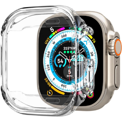 Spigen Θήκη Ultra Hybrid Apple Watch Ultra 3 / Ultra 2 / Ultra 1 49mm - Crystal Clear (ACS05459)