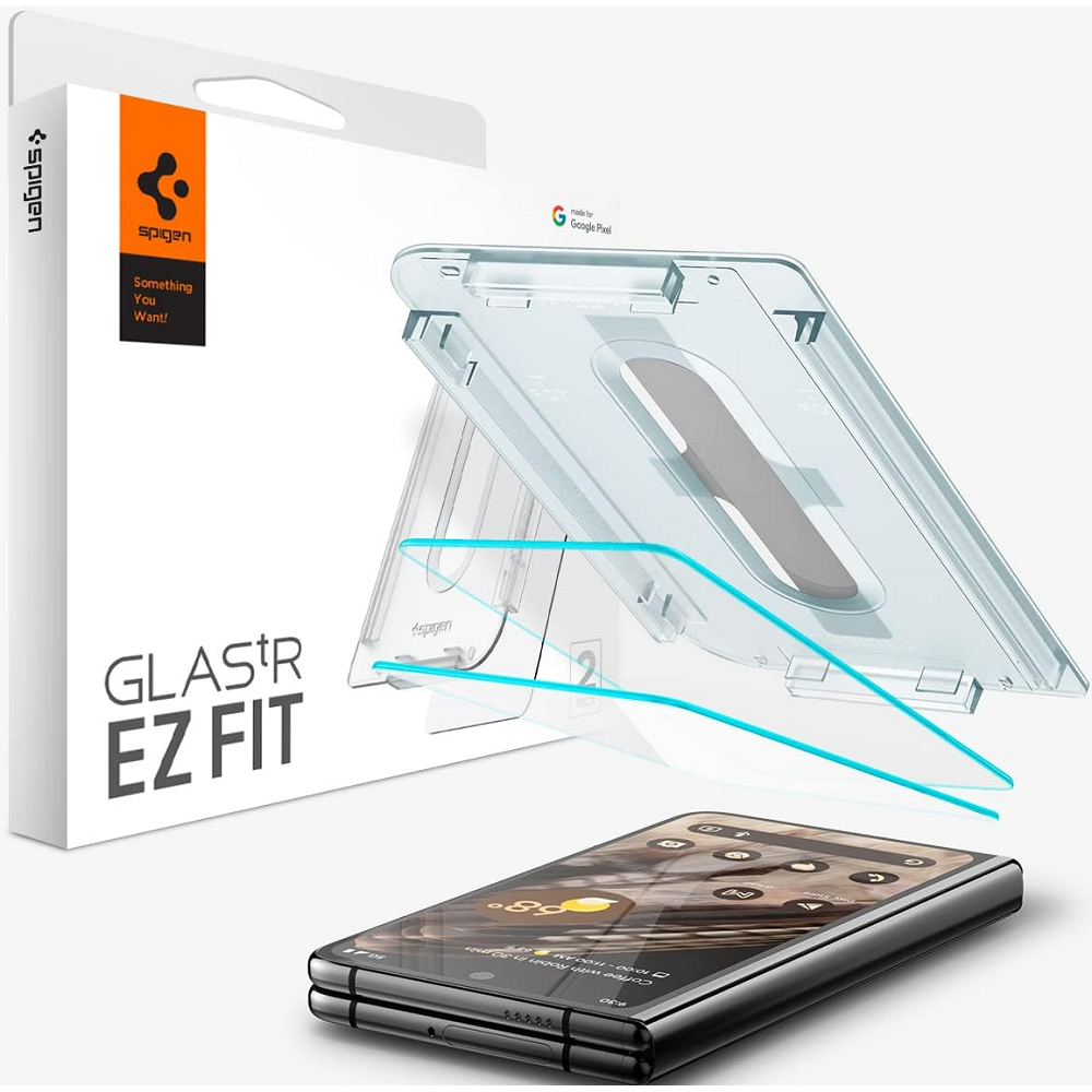 Spigen Tempered Glass GLAS.tR EZ Fit - Αντιχαρακτικό Γυαλί Εξωτερικής Οθόνης Google Pixel Fold - 2 Τεμάχια (AGL06200)