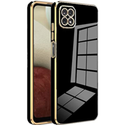 Bodycell Gold Plated - Θήκη Σιλικόνης Samsung Galaxy A22 5G - Black (5206015069499)