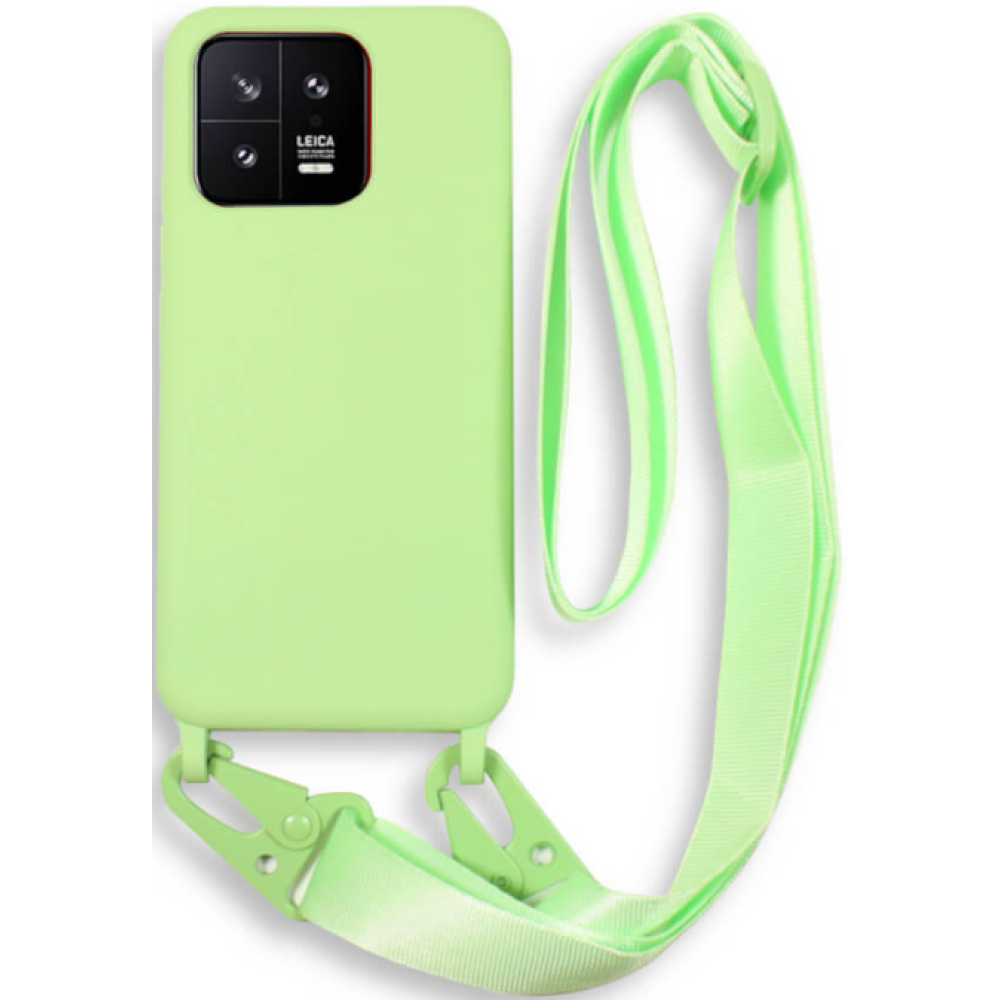 Bodycell Θήκη Σιλικόνης με Λουράκι Λαιμού - Xiaomi 13 Pro - Green (5206015023293)