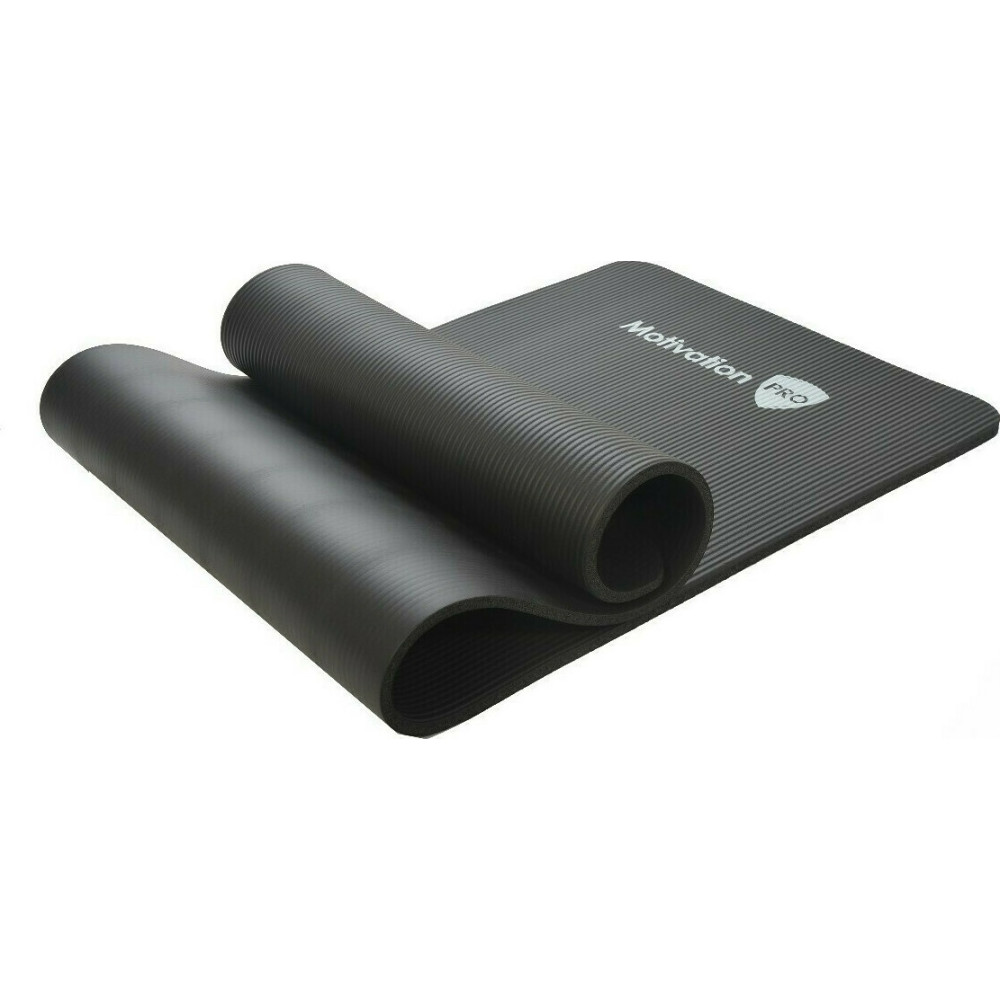 MotivationPro - Στρώμα για Γυμναστική / Yoga / Pilates - 10mm Πάχος - 183 x 61cm -Black (020201997206)