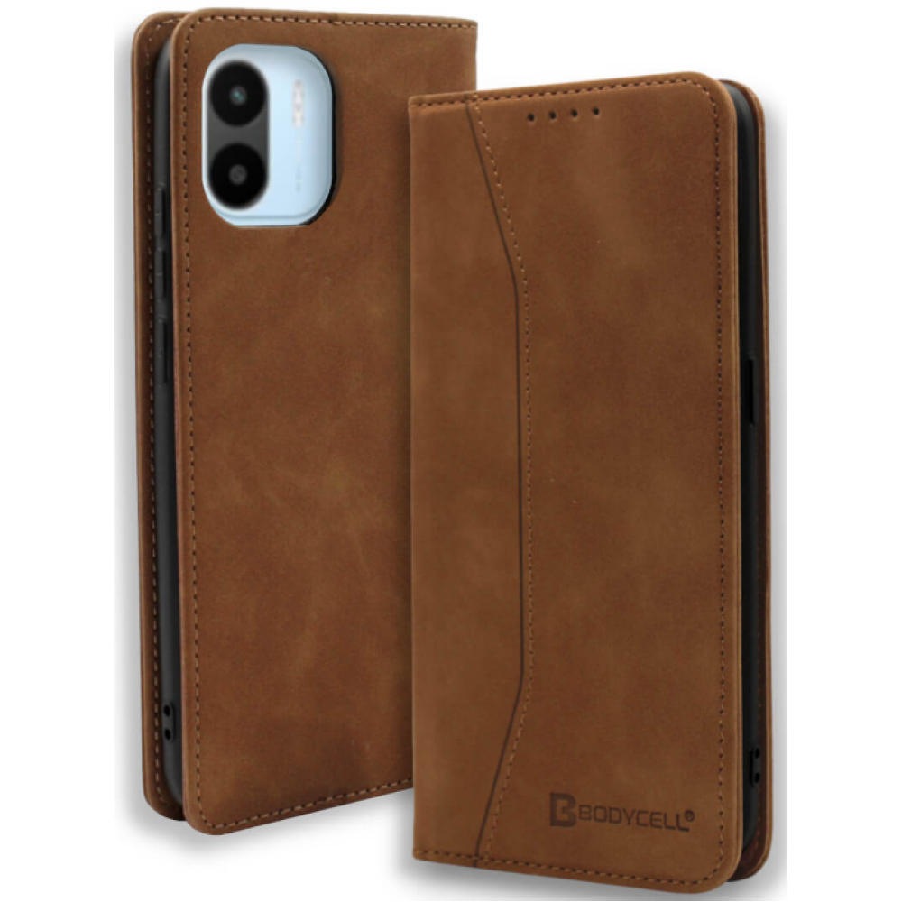 Bodycell Θήκη - Πορτοφόλι Xiaomi Redmi A2 - Brown (5206015021879)