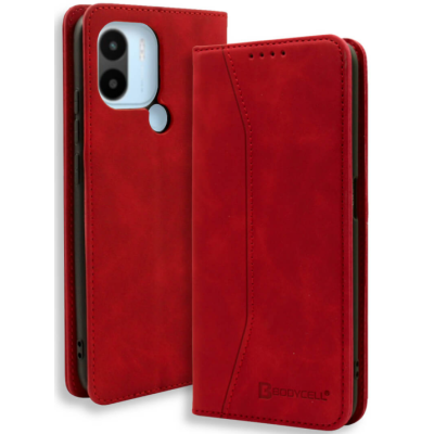 Bodycell Θήκη - Πορτοφόλι Xiaomi Redmi A2 Plus / A1 Plus - Red (5206015022012)