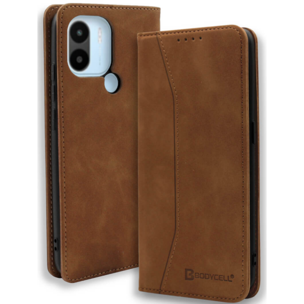 Bodycell Θήκη - Πορτοφόλι Xiaomi Redmi A2 Plus / A1 Plus - Brown (5206015021909)