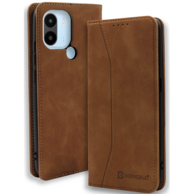 Bodycell Θήκη - Πορτοφόλι Xiaomi Redmi A2 Plus / A1 Plus - Brown (5206015021909)