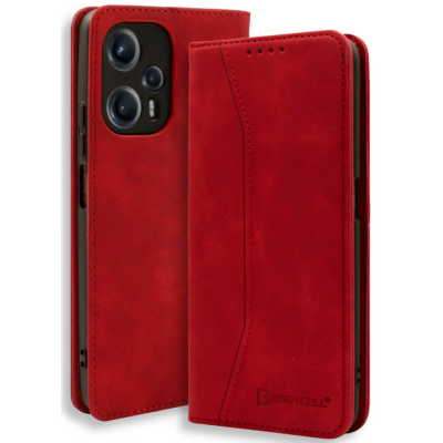 Bodycell Θήκη - Πορτοφόλι Xiaomi Poco F5 - Red (5206015021718)