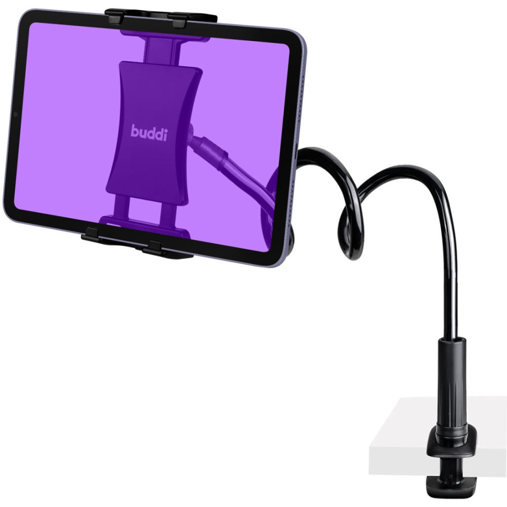 Buddi Desk Tablet Holder - Ρυθμιζόμενη Βάση με Βραχίονα για Smartphone / Tablet - Black - 5 Έτη Εγγύηση (8719246384738)