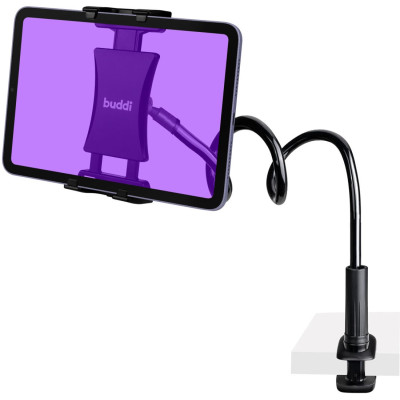 Buddi Desk Tablet Holder - Ρυθμιζόμενη Βάση με Βραχίονα για Smartphone / Tablet - Black - 5 Έτη Εγγύηση (8719246384738)