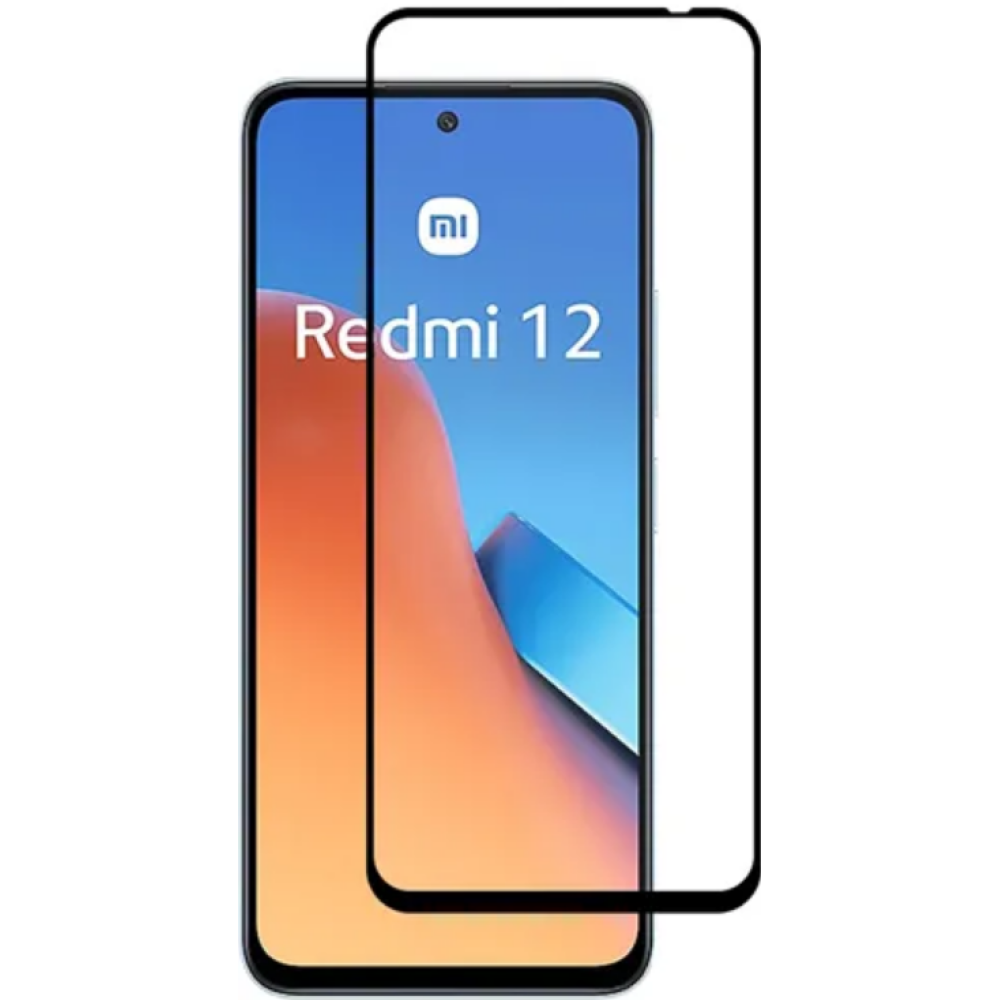 Vivid Full Face Tempered Glass - Αντιχαρακτικό Γυαλί Οθόνης Xiaomi Redmi 12 - Black (VITEMP319BK)
