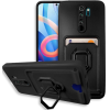 Bodycell Multifunction - Ανθεκτική Θήκη Xiaomi Redmi Note 8 Pro με Λουράκι Λαιμού / Ring Holder / Υποδοχή Κάρτας - Black (5206015013300)