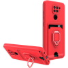 Bodycell Multifunction - Ανθεκτική Θήκη Xiaomi Redmi Note 9 με Λουράκι Λαιμού / Κάλυμμα Κάμερας / Ring Holder / Υποδοχή Κάρτας - Red (5206015013539)