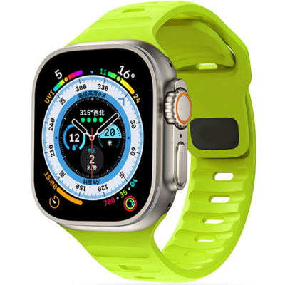 Tech-Protect Iconband Line - Λουράκι Σιλικόνης Apple Watch Ultra/SE/11/10/9/8/7/6/5/4 (49/46/45/44mm) - Lime (9490713934838)