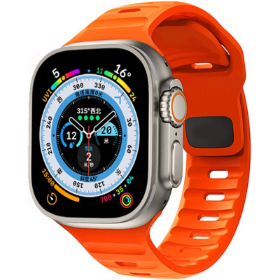 Tech-Protect Iconband Line - Λουράκι Σιλικόνης Apple Watch Ultra/SE/11/10/9/8/7/6/5/4 (49/46/45/44mm) - Orange (9490713934845)