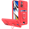 Bodycell Multifunction - Ανθεκτική Θήκη Xiaomi Poco X4 Pro 5G με Λουράκι Λαιμού / Κάλυμμα Κάμερας / Ring Holder / Υποδοχή Κάρτας - Red (5206015015717)