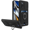 Bodycell Multifunction - Ανθεκτική Θήκη Xiaomi Poco X4 Pro 5G με Λουράκι Λαιμού / Κάλυμμα Κάμερας / Ring Holder / Υποδοχή Κάρτας - Black (5206015015632)