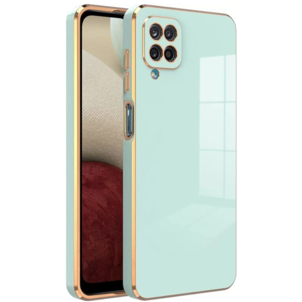 Bodycell Gold Plated - Θήκη Σιλικόνης Samsung Galaxy A22 4G - Mint Green (5206015069475)
