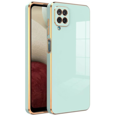 Bodycell Gold Plated - Θήκη Σιλικόνης Samsung Galaxy A22 4G - Mint Green (5206015069475)