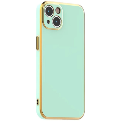 Bodycell Gold Plated - Θήκη Σιλικόνης Apple iPhone 14 Plus - Mint Green (5206015069260)