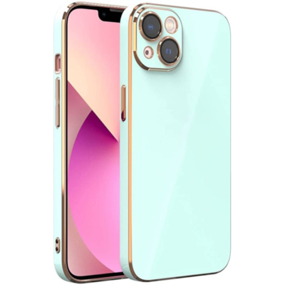 Bodycell Gold Plated - Θήκη Σιλικόνης Apple iPhone 13 - Mint Green (5206015069147)