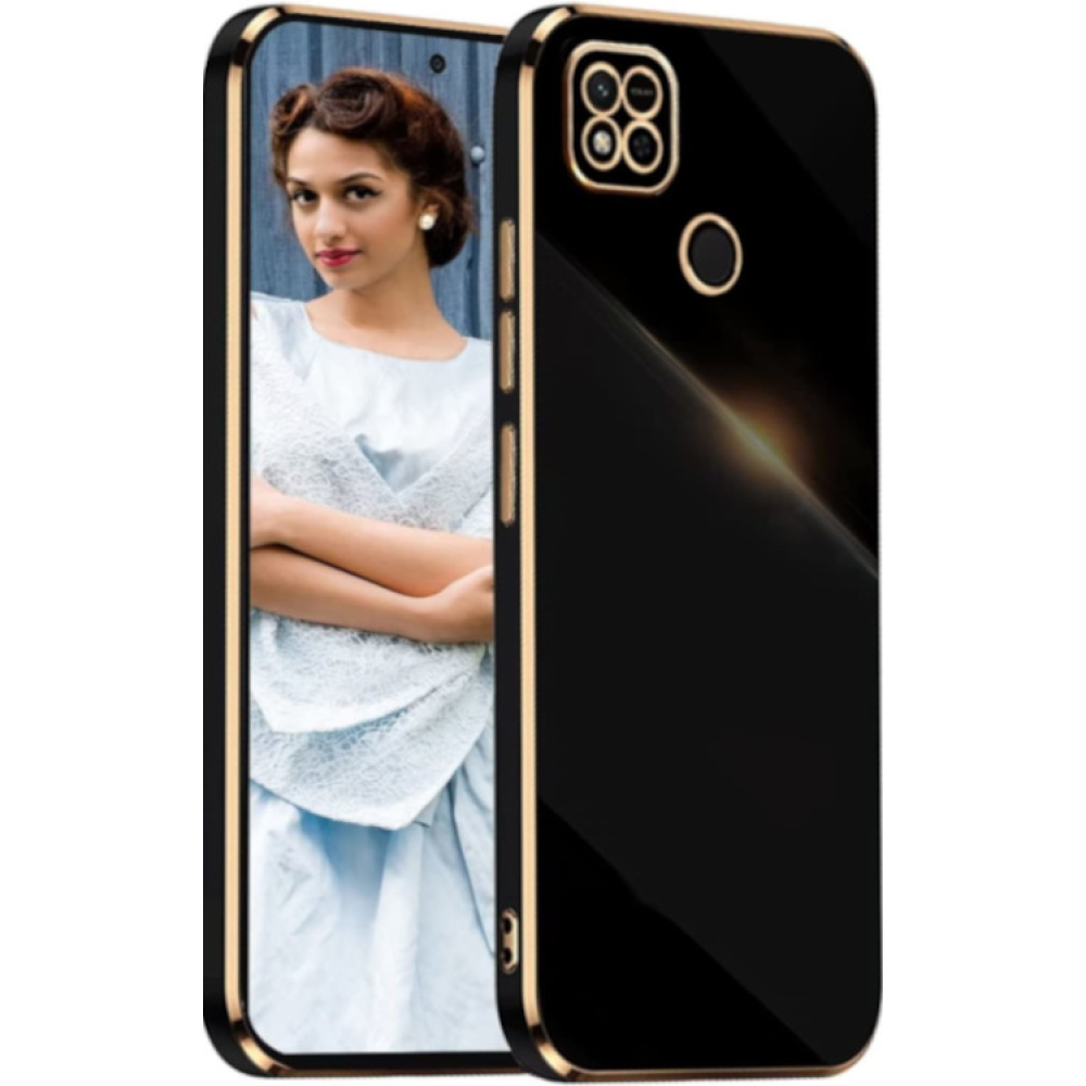 Bodycell Gold Plated - Θήκη Σιλικόνης Xiaomi Redmi 10A - Black (5206015070211)