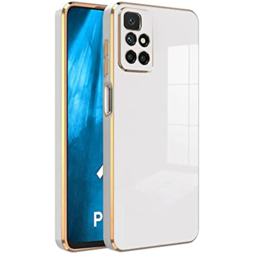 Bodycell Gold Plated - Θήκη Σιλικόνης Xiaomi Redmi 10 / Redmi 10 2022 - White (5206015070204)