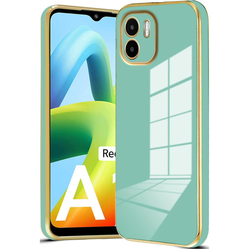 Bodycell Gold Plated - Θήκη Σιλικόνης Xiaomi Redmi A1 - Mint Green (5206015070310)