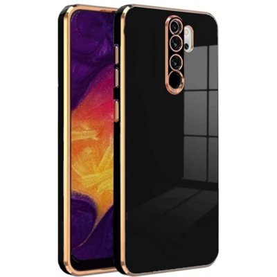 Bodycell Gold Plated - Θήκη Σιλικόνης Xiaomi Redmi Note 8 Pro - Black (5206015070099)