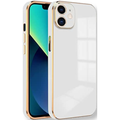 Bodycell Gold Plated - Θήκη Σιλικόνης Apple iPhone 11 - White (5206015068973)