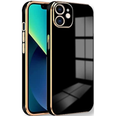 Bodycell Gold Plated - Θήκη Σιλικόνης Apple iPhone 11 - Black (5206015068959)