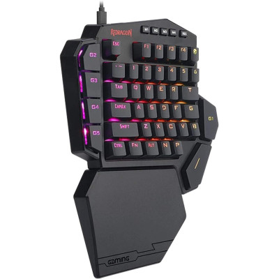 Redragon K585 RGB DITI Mechanical Gaming Keyboard - Ενσύρματο RGB Gaming Μηχανικό Πληκτρολόγιο με Outemu Blue Διακόπτες - US - Black (6950376774385)