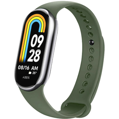 Tech-Protect Λουράκι Σιλικόνης Iconband Xiaomi Smart Band 9 / 9 NFC / 8 / 8 NFC - Army Green (9490713934944)