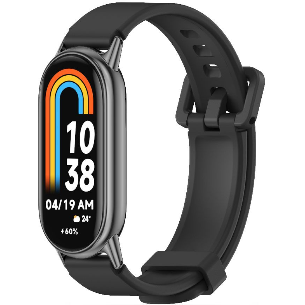 Tech-Protect Iconband Pro - Λουράκι Σιλικόνης Xiaomi Smart Band 10 / 10 NFC / 9 / 9 NFC / 8 / 8 NFC - Black (9490713935019)