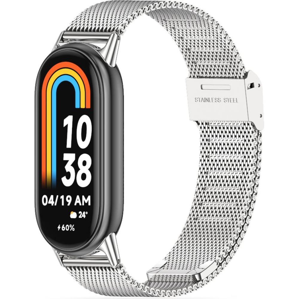 Tech-Protect Μεταλλικό Λουράκι Milaneseband Xiaomi Smart Band 10 / 10 NFC / 9 / 9 NFC / 8 / 8 NFC - Silver (9490713935170)