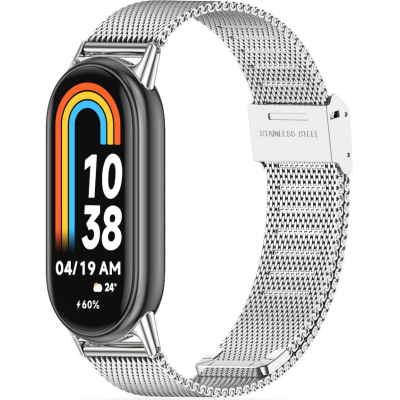 Tech-Protect Μεταλλικό Λουράκι Milaneseband Xiaomi Smart Band 10 / 10 NFC / 9 / 9 NFC / 8 / 8 NFC - Silver (9490713935170)