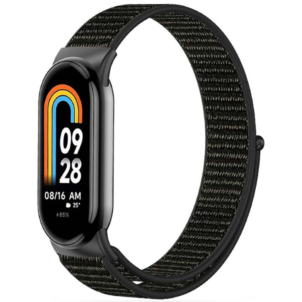 Tech-Protect Nylon Λουράκι - Xiaomi Smart Band 10 / 10 NFC / 9 / 9 NFC / 8 / 8 NFC - Black (9490713935118)