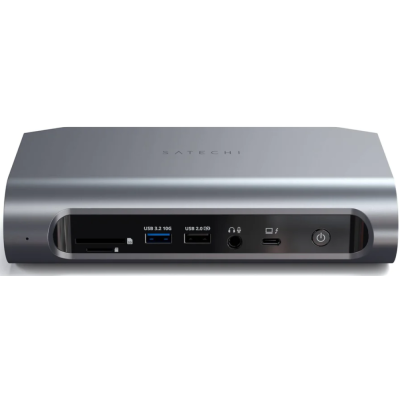 Satechi Thunderbolt 4 Multimedia Pro Dock - Με Θύρες 1 x Thunderbolt 4 Host Port / 6 x USB-A / 1 x Type-C / 2 x DisplayPort / 2 x HDMI / 1 x SD & MicroSD / 1 x 3.5mm Jack / 1 x Ethernet / 1 x Kensington Lock / 1 x DC (ST-DT4PMM-EU)