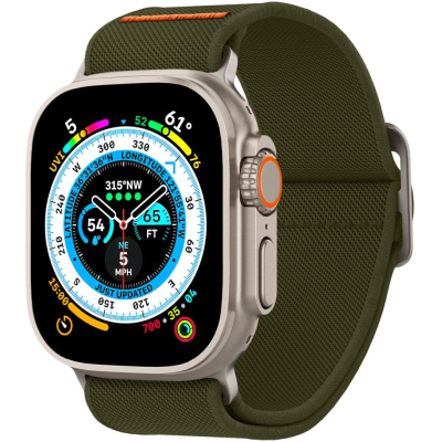 Spigen Lite Fit Ultra - Υφασμάτινο Λουράκι Apple Watch Ultra/SE/11/10/9/8/7/6/5/4 (49/46/45/44mm) - Khaki (AMP05985)