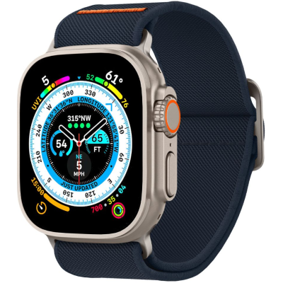Spigen Lite Fit Ultra - Υφασμάτινο Λουράκι Apple Watch Ultra/SE/11/10/9/8/7/6/5/4 (49/46/45/44mm) - Navy (AMP05984)