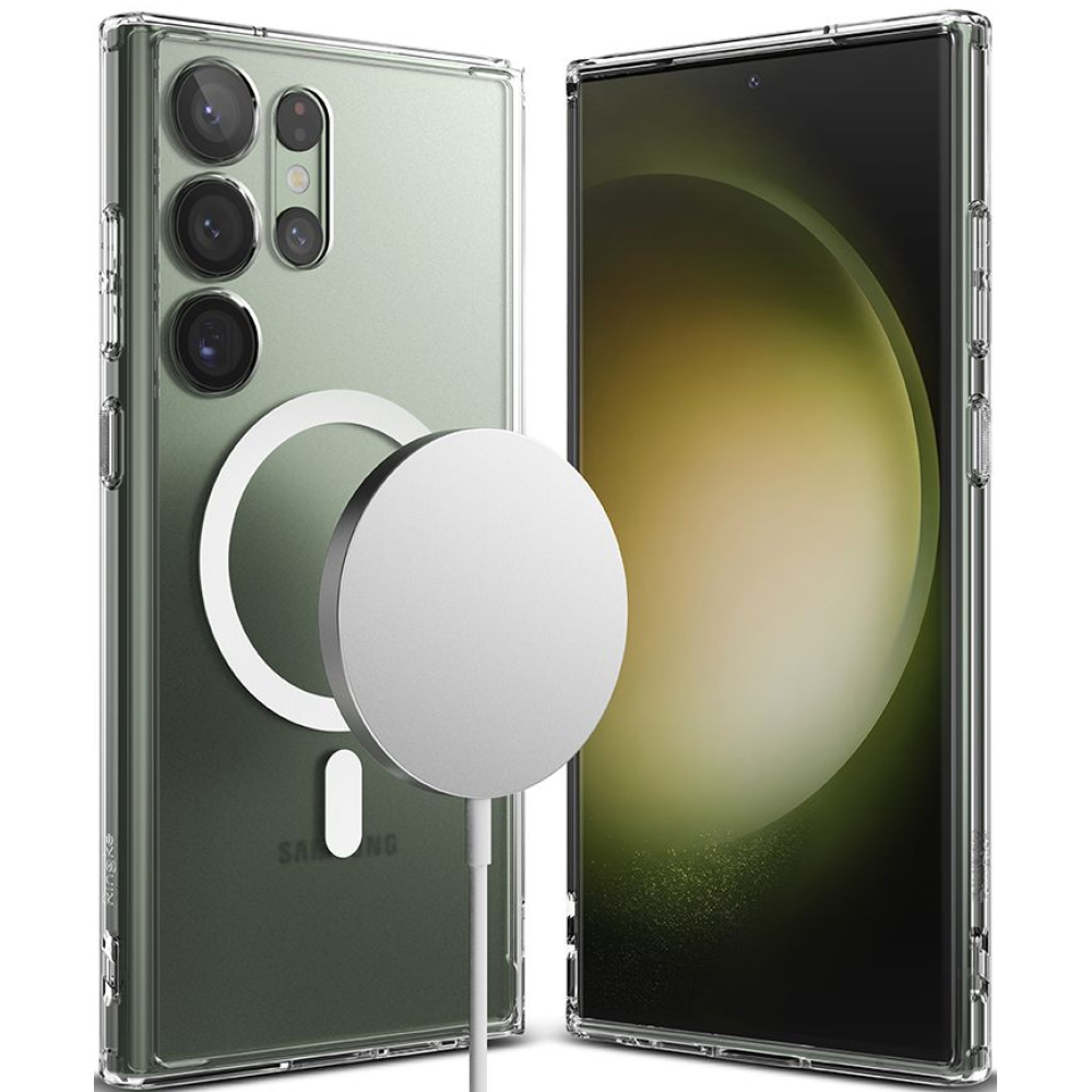 Ringke Fusion Magnetic - Θήκη MagSafe Samsung Galaxy S23 Ultra - Matte Clear (8809919301398)