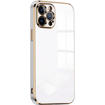 Bodycell Gold Plated - Θήκη Σιλικόνης Apple iPhone 14 Pro - White (5206015069307)