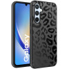 HappyCase Θήκη Σιλικόνης Samsung Galaxy A34 - Leopard Print Black (8719246406355)