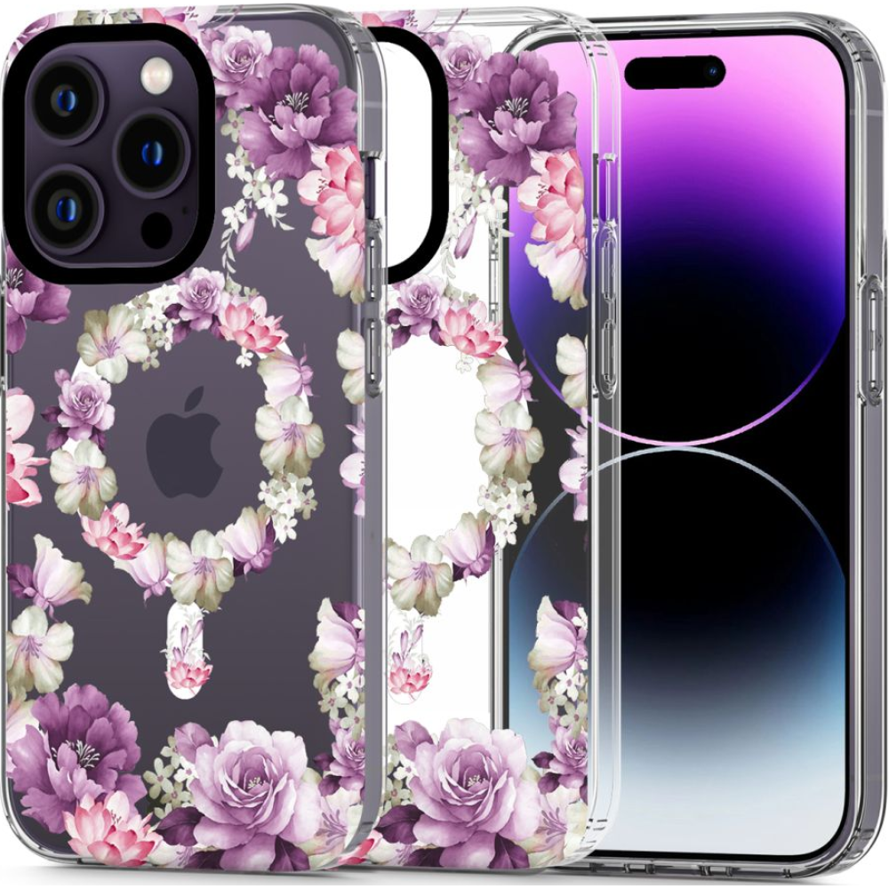 Tech-Protect MagMood - Σκληρή Θήκη MagSafe Apple iPhone 14 Pro - Rose Floral (9490713935811)