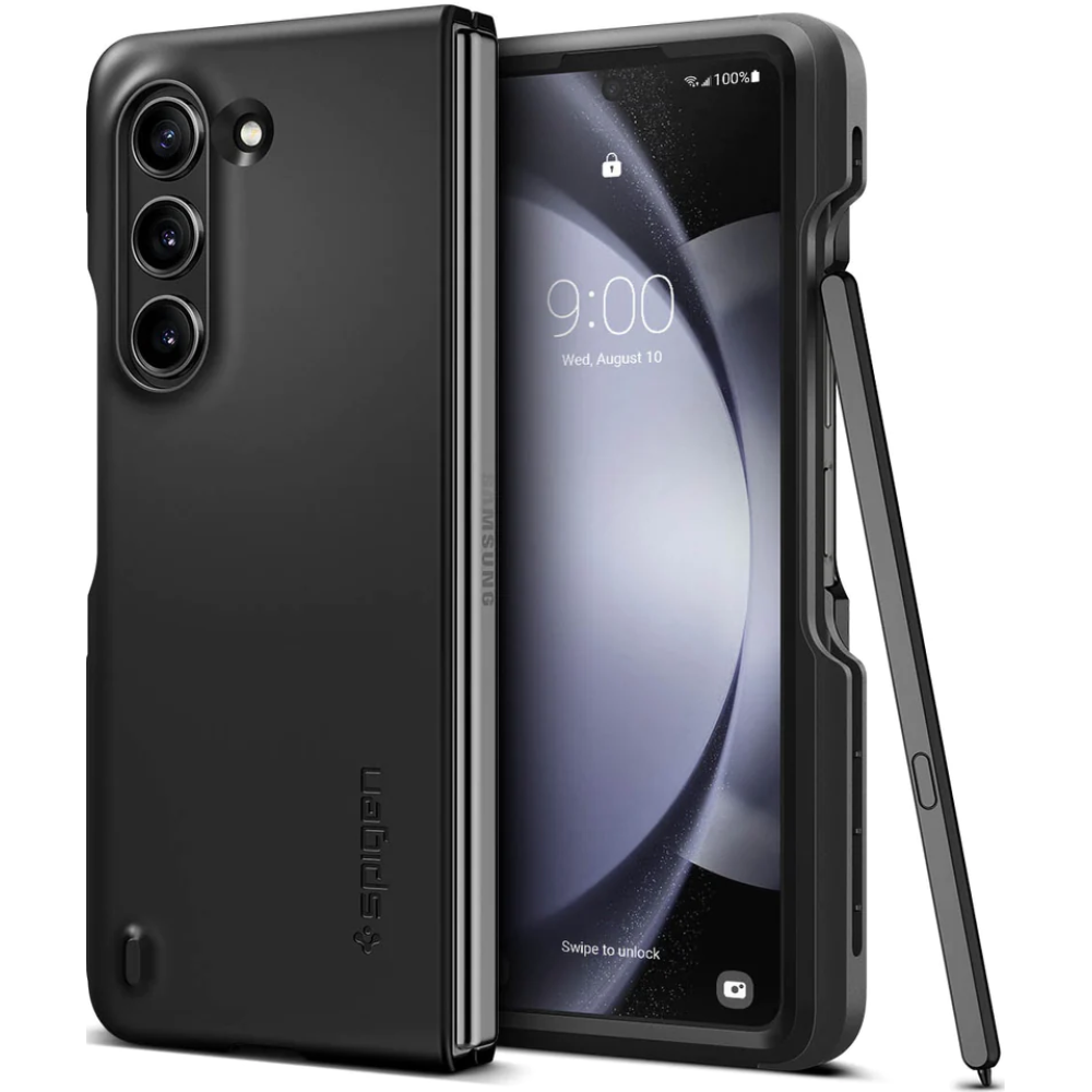 Spigen Thin Fit P - Θήκη Samsung Galaxy Z Fold5 με Υποδοχή S Pen - Black (ACS06209)