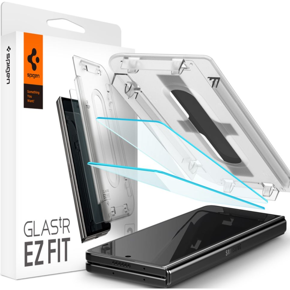 Spigen Tempered Glass GLAS.tR EZ Fit - Αντιχαρακτικό Γυαλί Εξωτερικής Οθόνης Samsung Galaxy Z Fold5 - 2 Τεμάχια (AGL06523)