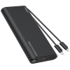 Veger PowerBank TC130 - Φορητή Μπαταρία Φόρτισης με Ενσωματωμένα Καλώδια Type-C & Lightning και 1 x Θύρα USB-A / 1 x Θύρα Type-C - 25000mAh - 130W - Black (W2503)