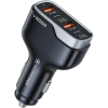 Veger CC53 Quad PD Fast Car Charger - Γρήγορος Φορτιστής Αυτοκινήτου με 2 x USB-A / 2 x Type-C - 66W - Black (6970453555980)