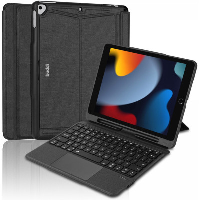 Buddi Thorn Keyboard Case - Θήκη με Υποδοχή για Apple Pencil και Αποσπώμενο Μαγνητικό Πληκτρολόγιο Bluetooth - Apple iPad 10.2'' 2021 / 2020 / 2019 / iPad Pro 10.5'' 2017 - Black (8719246386640)