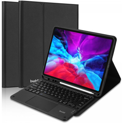 Buddi Zuna Keyboard Case - Θήκη με Υποδοχή για Apple Pencil και Πληκτρολόγιο Bluetooth - Apple iPad Pro 12.9" 2022 / 2021 / 2020 / 2018 - Black (8719246386572)